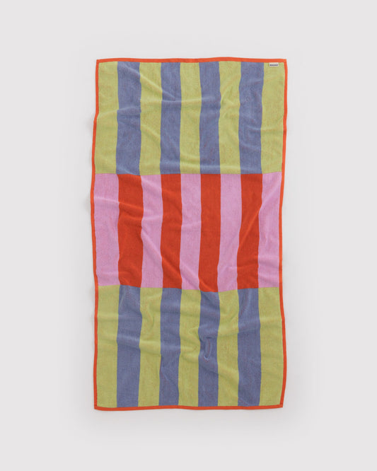 Baggu Bath Towel Pool Stripe