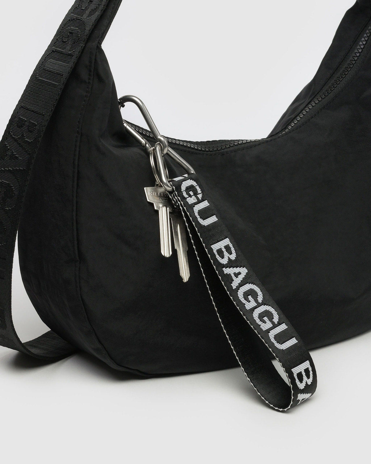 Logo Keychain Black & White | Baggu Online Store