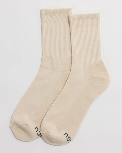 Ribbed Sock Ecru | Baggu Outlets