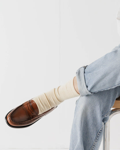 Ribbed Sock Ecru | Baggu Outlets