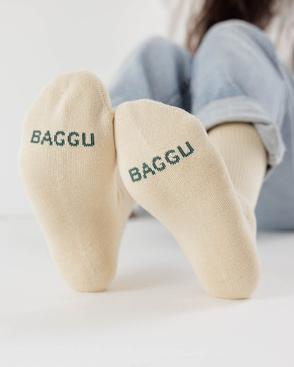 Ribbed Sock Ecru | Baggu Outlets
