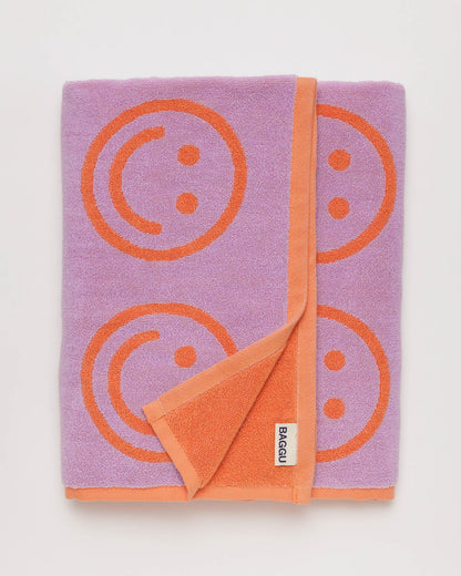 Bath Towel Happy Lilac | Baggu Online