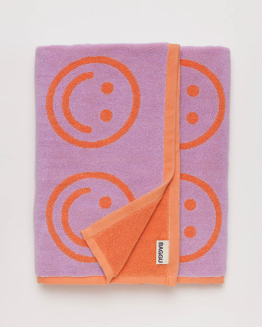 Bath Towel Happy Lilac | Baggu Online