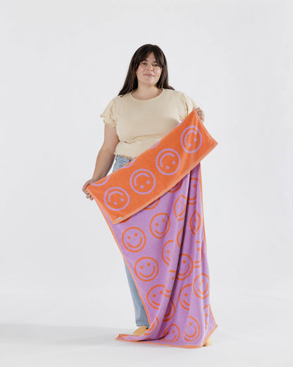 Bath Towel Happy Lilac | Baggu Online