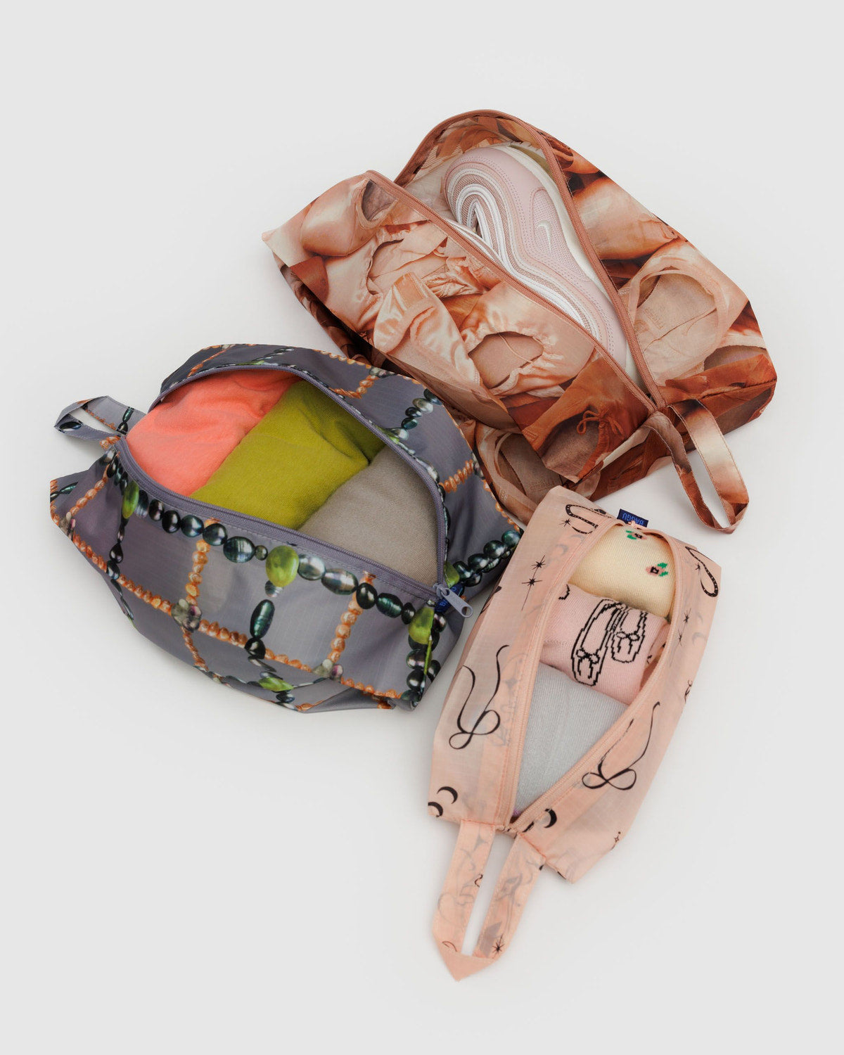 3D Zip Set Ballet Icons | Baggu Discount
