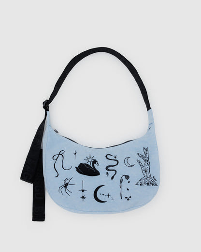 Medium Nylon Crescent Bag Embroidered Ballet Icons | Baggu Online Store
