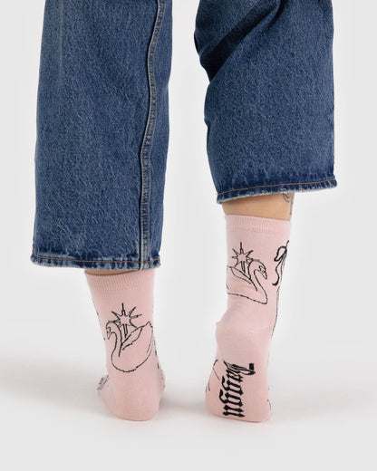 Crew Sock Ballet Icons | Baggu Outlets