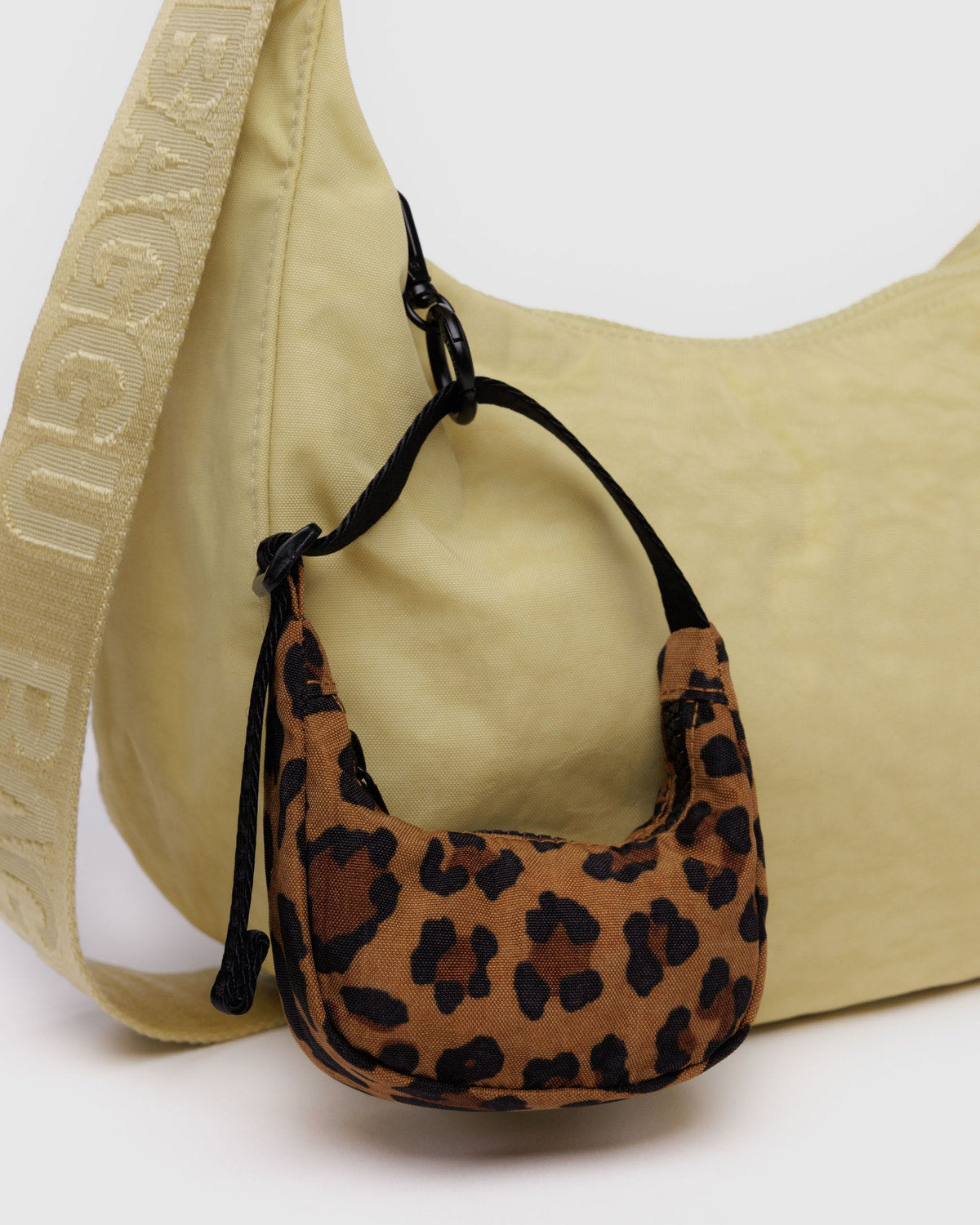 Crescent Bag Charm Leopard | Baggu Sale