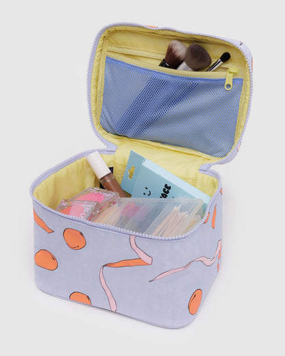 Large Cosmetic Case Apricots & Ribbons | Baggu Discount