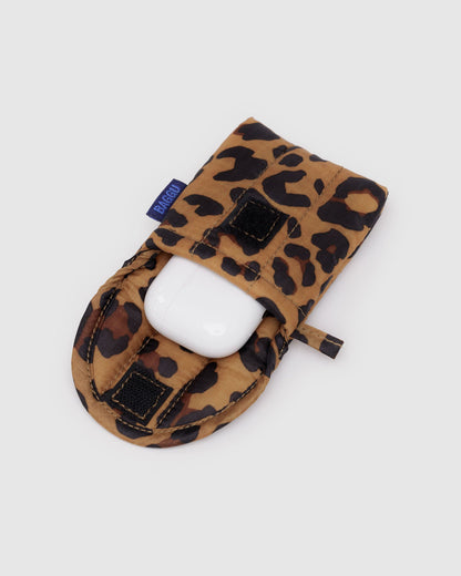 Puffy Earbuds Case Leopard | Baggu On Sale