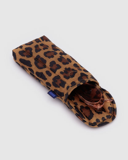Puffy Glasses Sleeve Leopard | Baggu Online