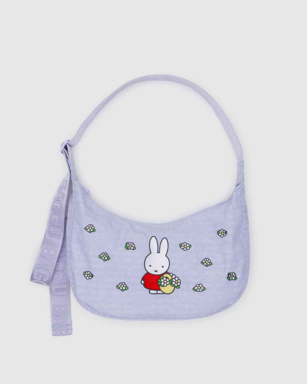 Medium Nylon Crescent Bag Embroidered Miffy | Baggu Sale