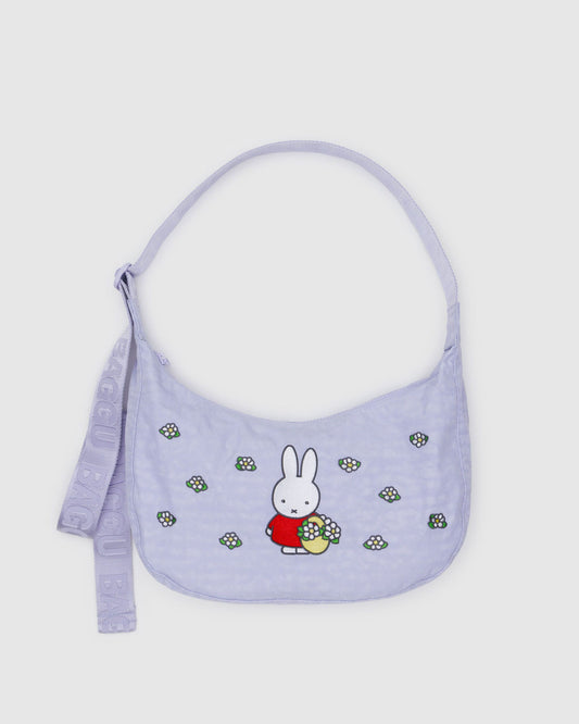 Medium Nylon Crescent Bag Embroidered Miffy | Baggu Sale
