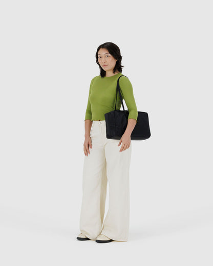 Medium Nylon Bowler Bag Black | Baggu On Sale