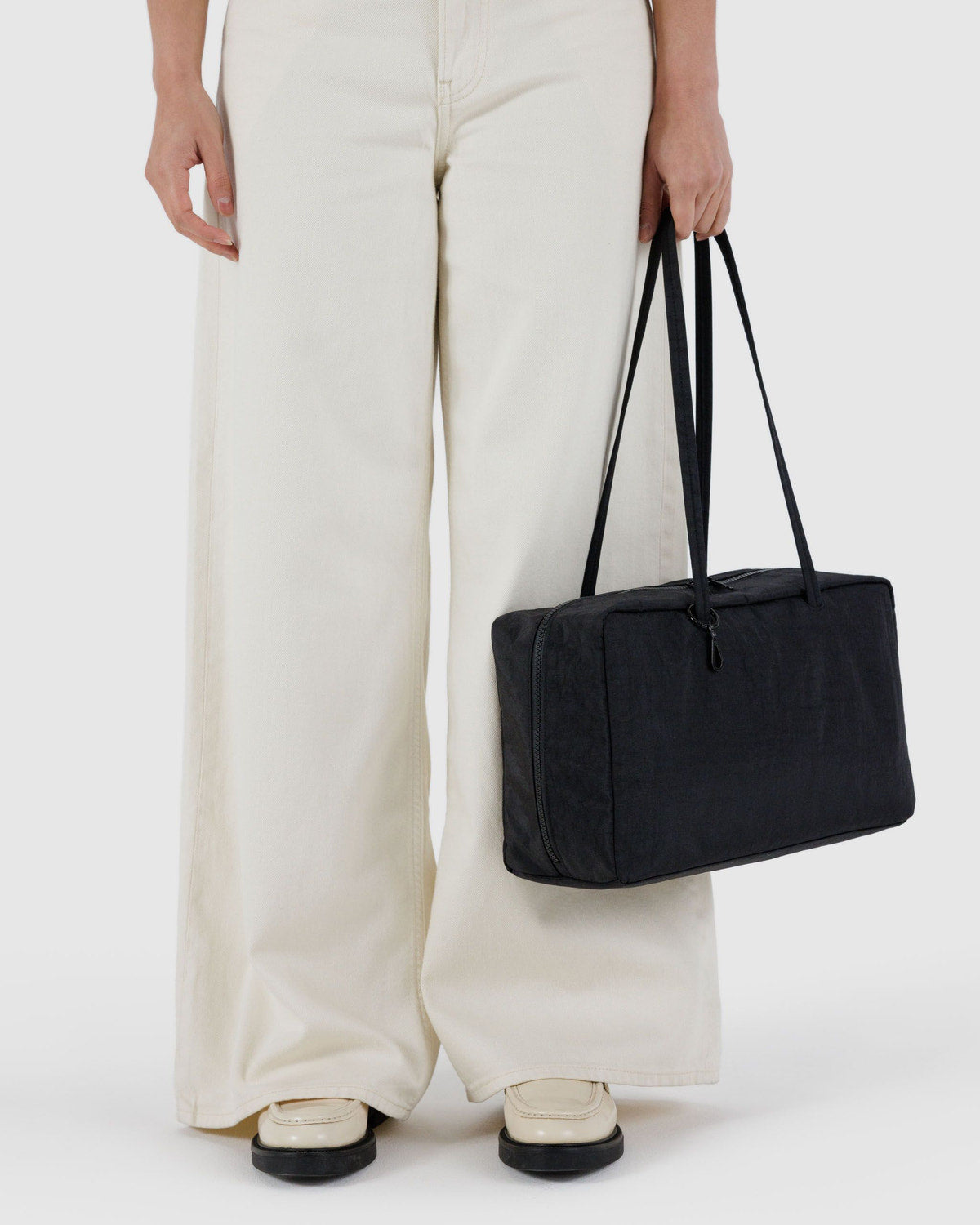 Medium Nylon Bowler Bag Black | Baggu On Sale