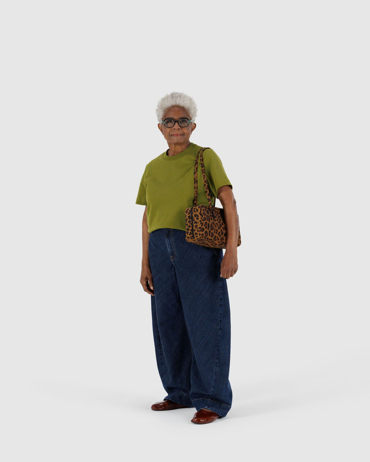 Nylon Bowler Bag Leopard | Baggu Sale