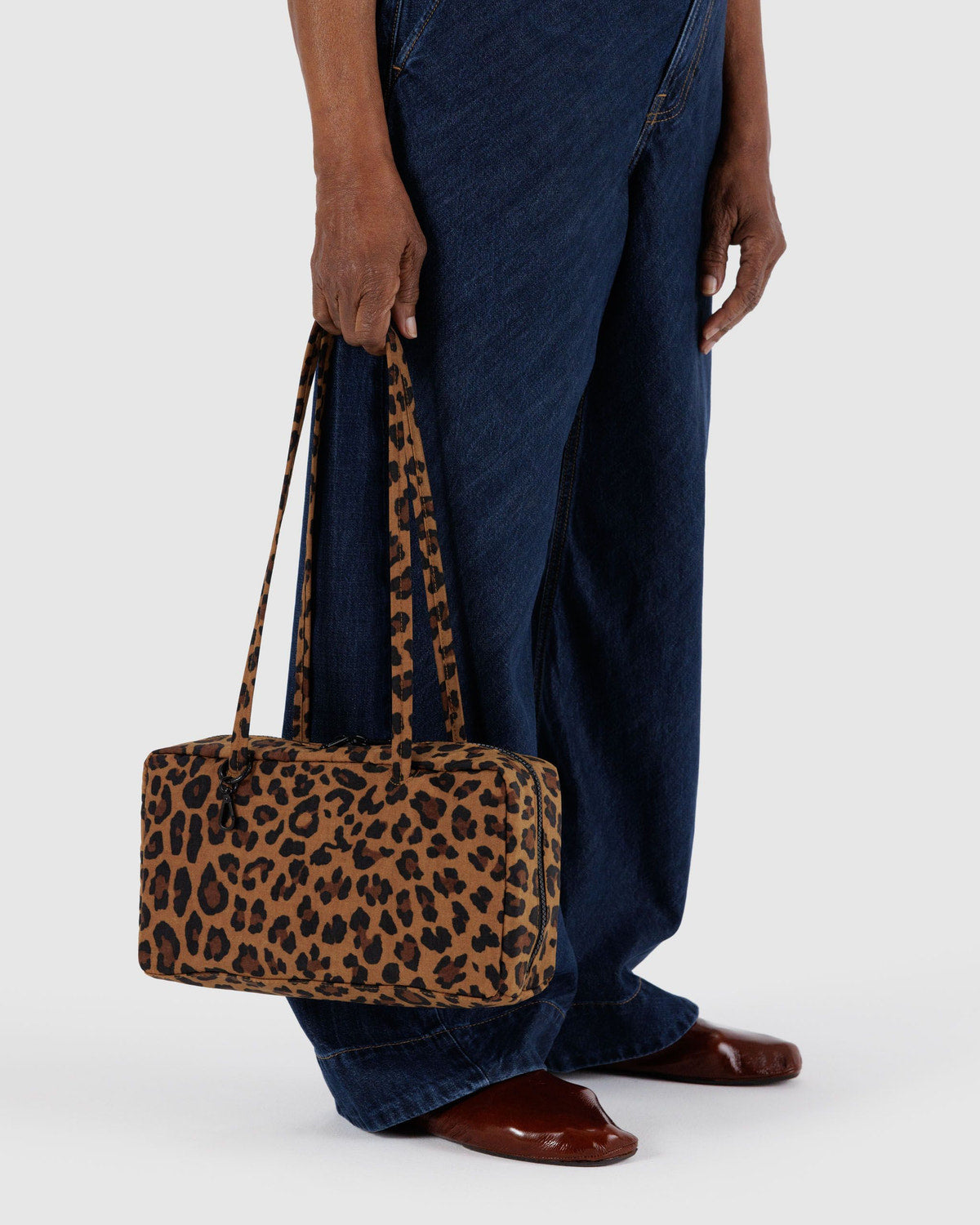 Nylon Bowler Bag Leopard | Baggu Sale