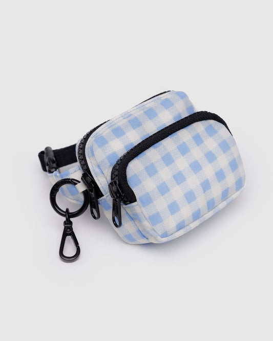 Fanny Pack Charm Light Blue Gingham | Baggu Sale