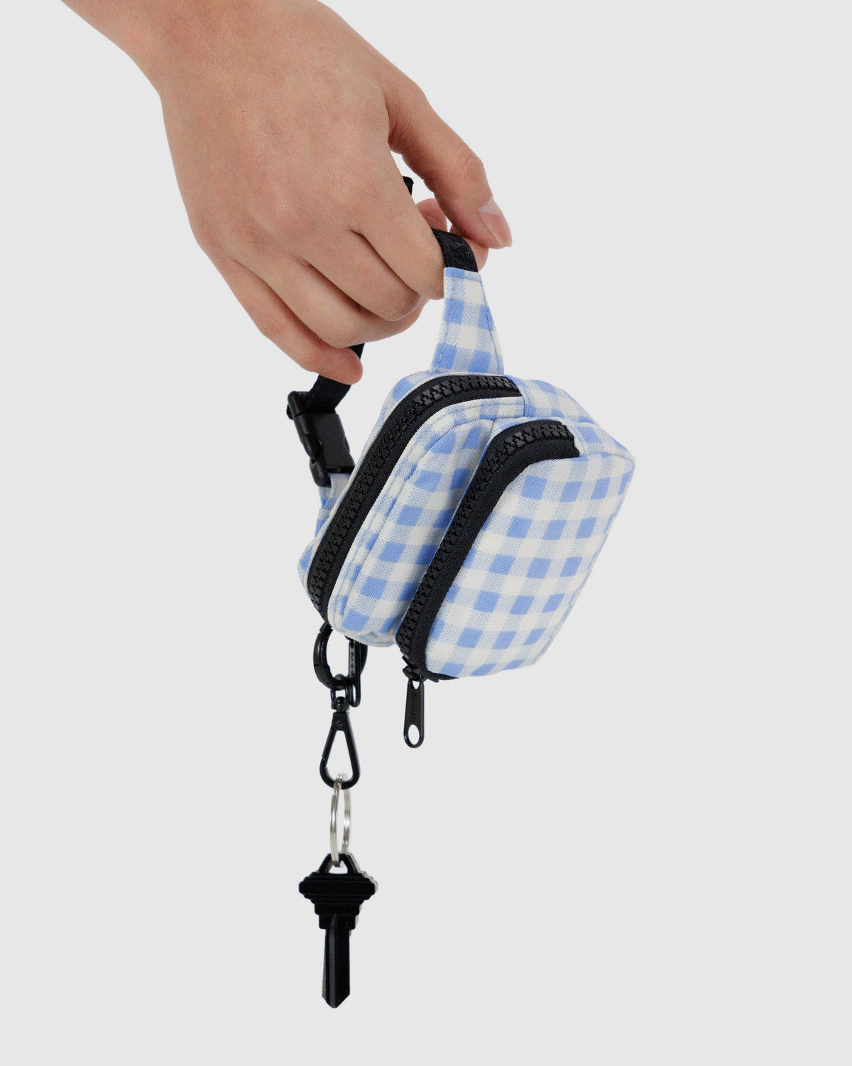 Fanny Pack Charm Light Blue Gingham | Baggu Sale