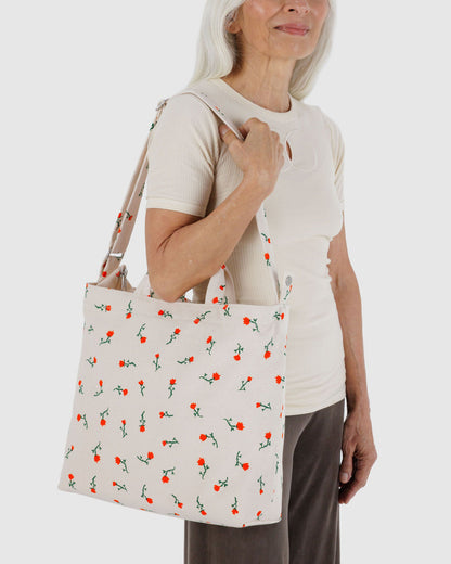 Horizontal Zip Duck Bag Painted Wildflower | Baggu Outlets