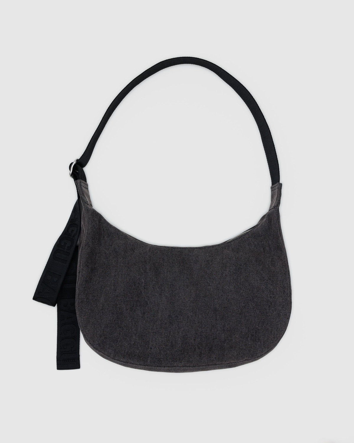 Medium Denim Crescent Bag Washed Black Denim | Baggu Sale