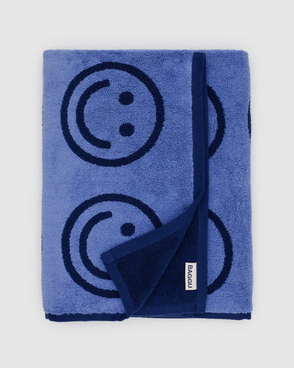 Bath Towel Happy Blue | Baggu On Sale