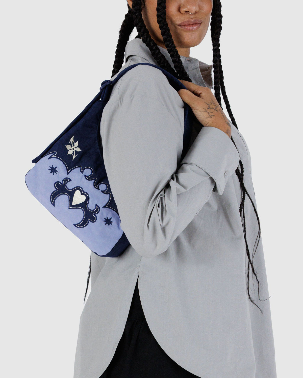 Mini Nylon Shoulder Bag  Western Appliqué | Baggu Sale