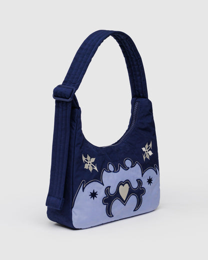 Mini Nylon Shoulder Bag  Western Appliqué | Baggu Sale