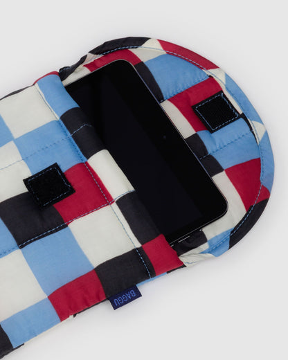 Puffy Tablet Sleeve Painted Check | Baggu Sale