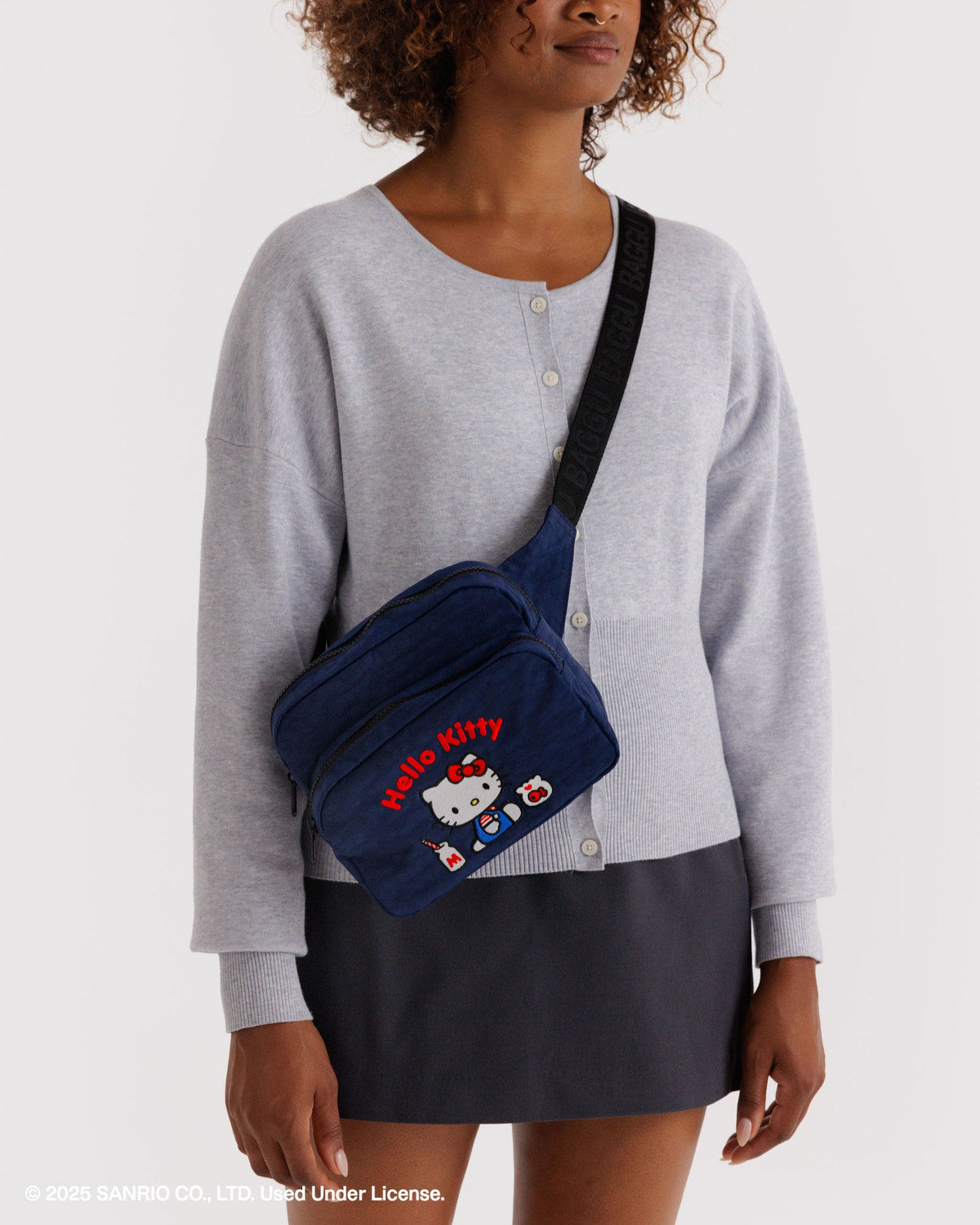 Fanny Pack Embroidered Hello Kitty Milkshake | Baggu Online