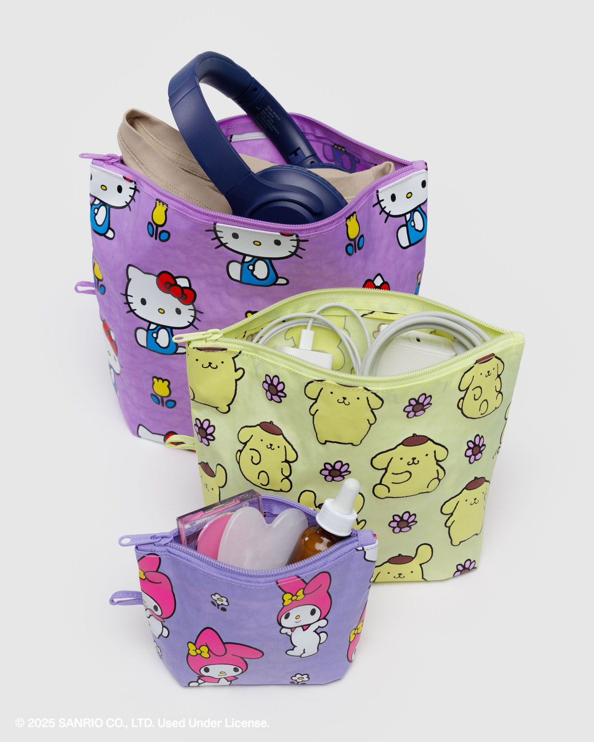 Go Pouch Set Hello Kitty and Friends Florals | Baggu Online Store