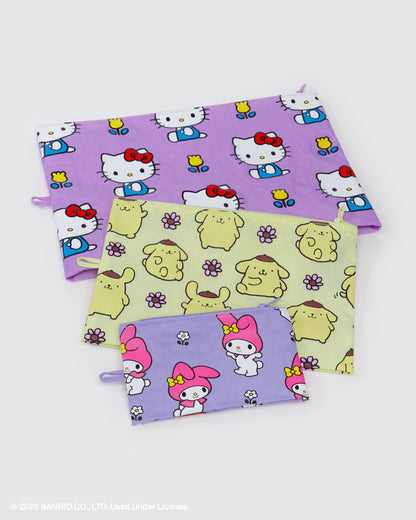 Go Pouch Set Hello Kitty and Friends Florals | Baggu Online Store