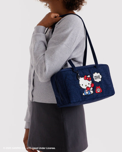 Nylon Bowler Bag Embroidered Hello Kitty Phone | Baggu Online
