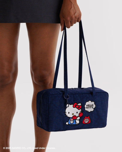 Nylon Bowler Bag Embroidered Hello Kitty Phone | Baggu Online