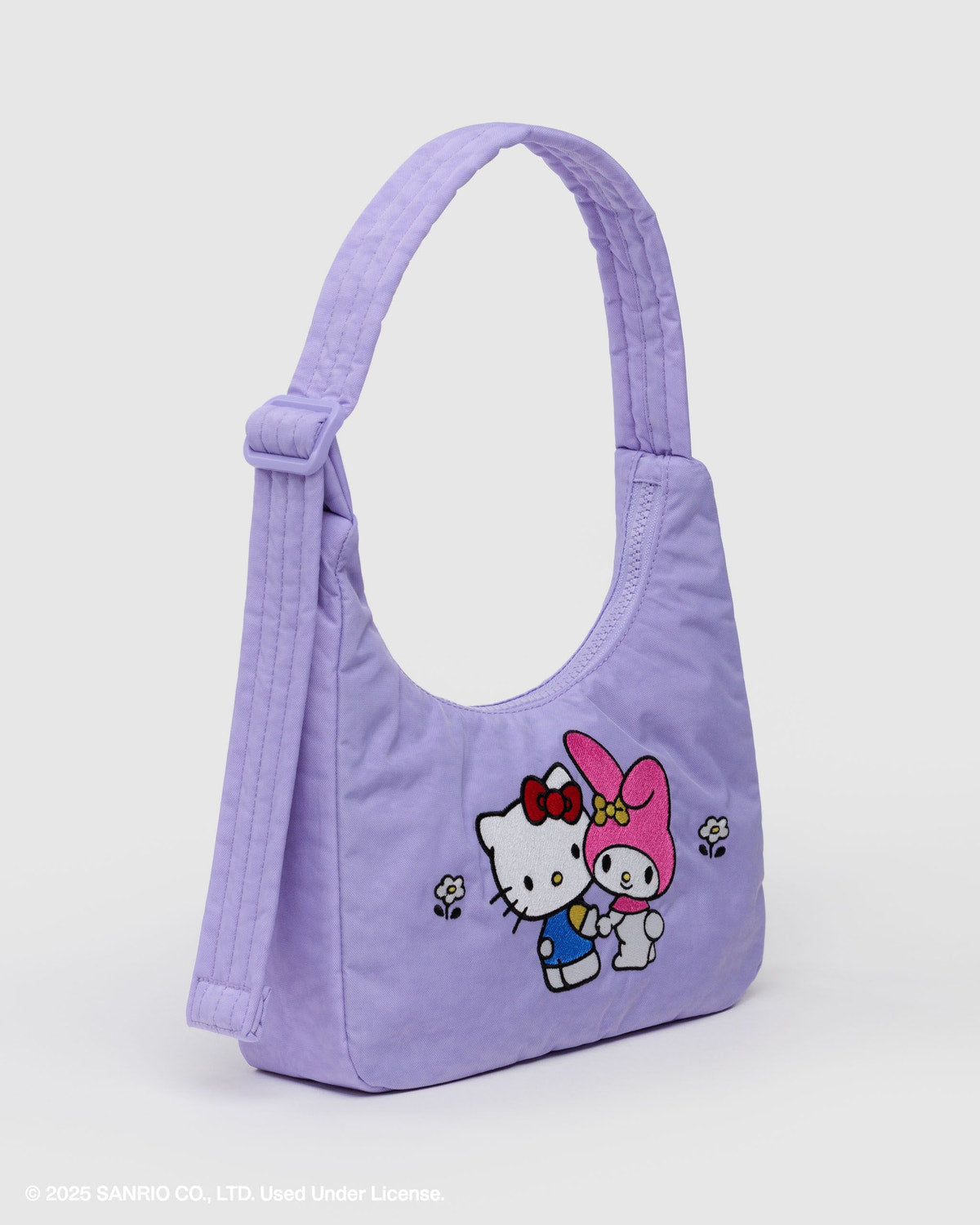 Mini Nylon Shoulder Bag  Embroidered Hello Kitty & My Melody | Baggu Outlets