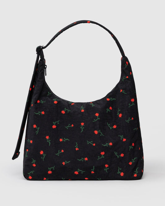 Nylon Shoulder Bag Painted Wildflower | Baggu On Sale