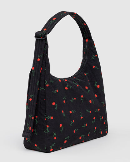 Nylon Shoulder Bag Painted Wildflower | Baggu On Sale