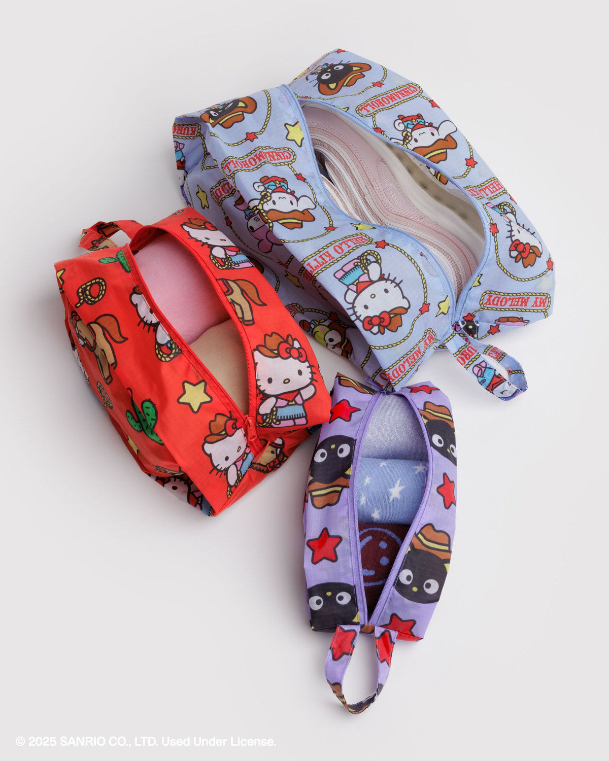 3D Zip Set Hello Kitty & Friends Western | Baggu On Sale