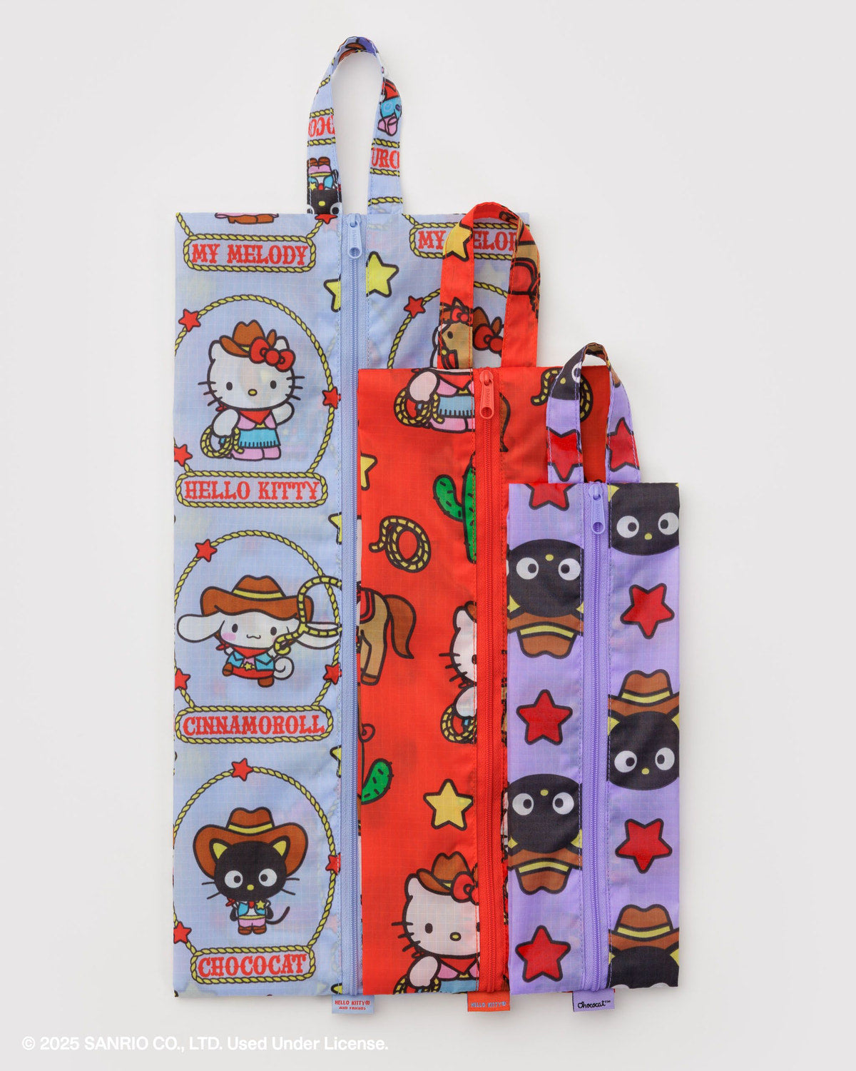 3D Zip Set Hello Kitty & Friends Western | Baggu On Sale