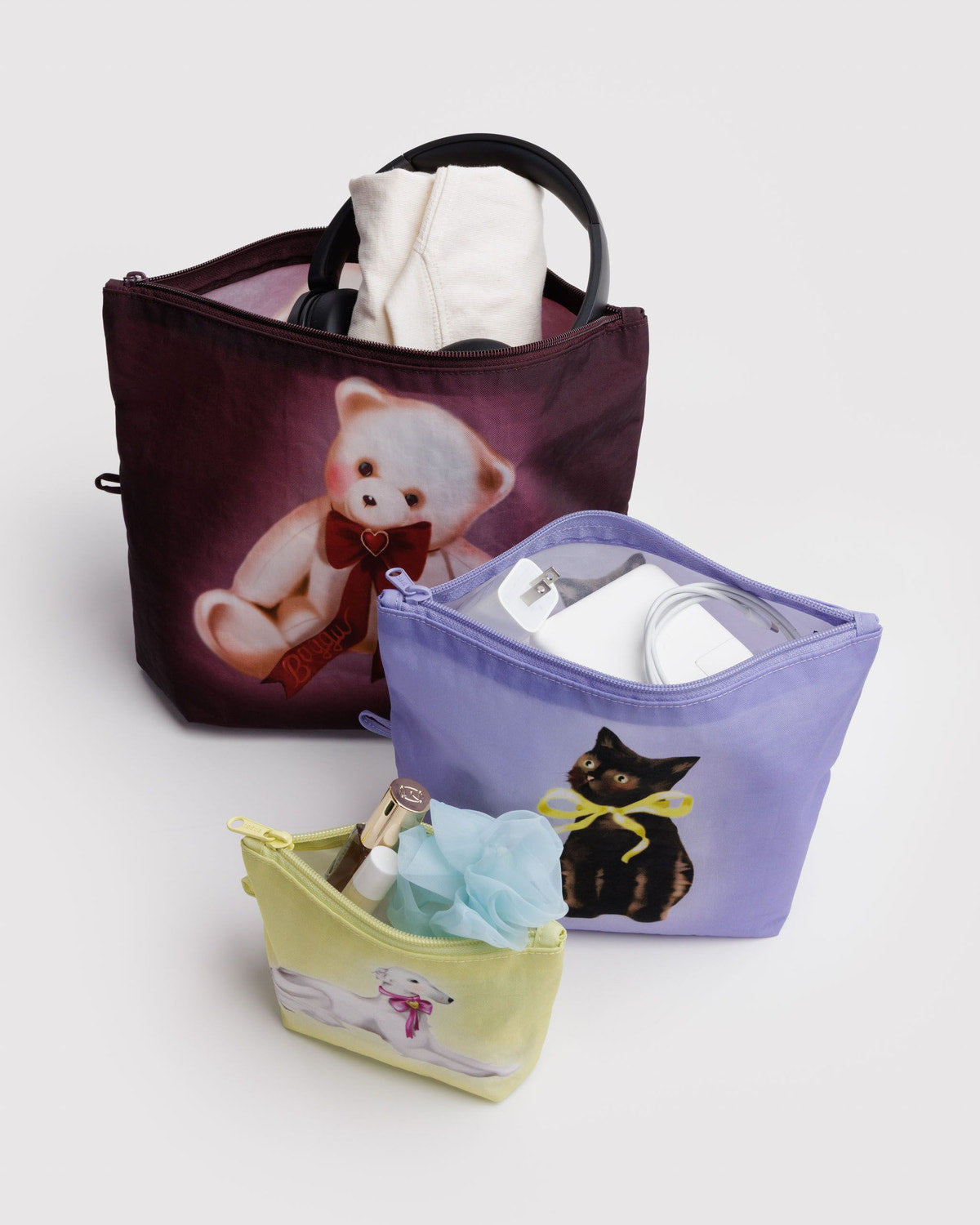 Go Pouch Set Fancy Animals | Baggu On Sale