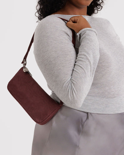 Nylon Pochette Mahogany | Baggu Discount