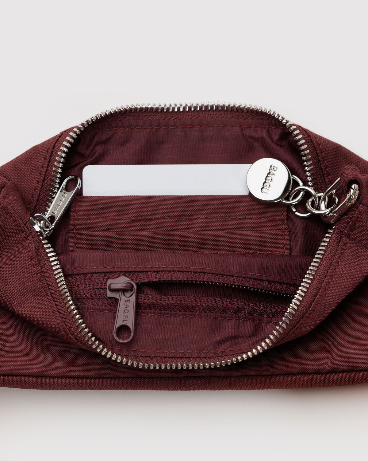 Nylon Pochette Mahogany | Baggu Discount