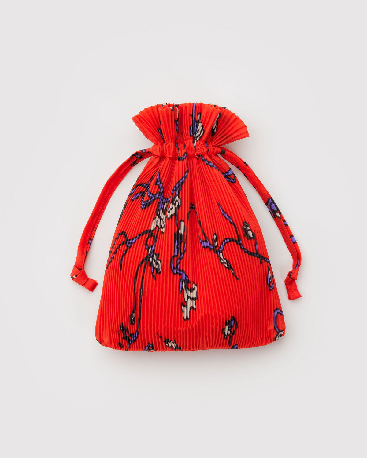 Pleated Baggu Red Snapdragon | Baggu Online Store