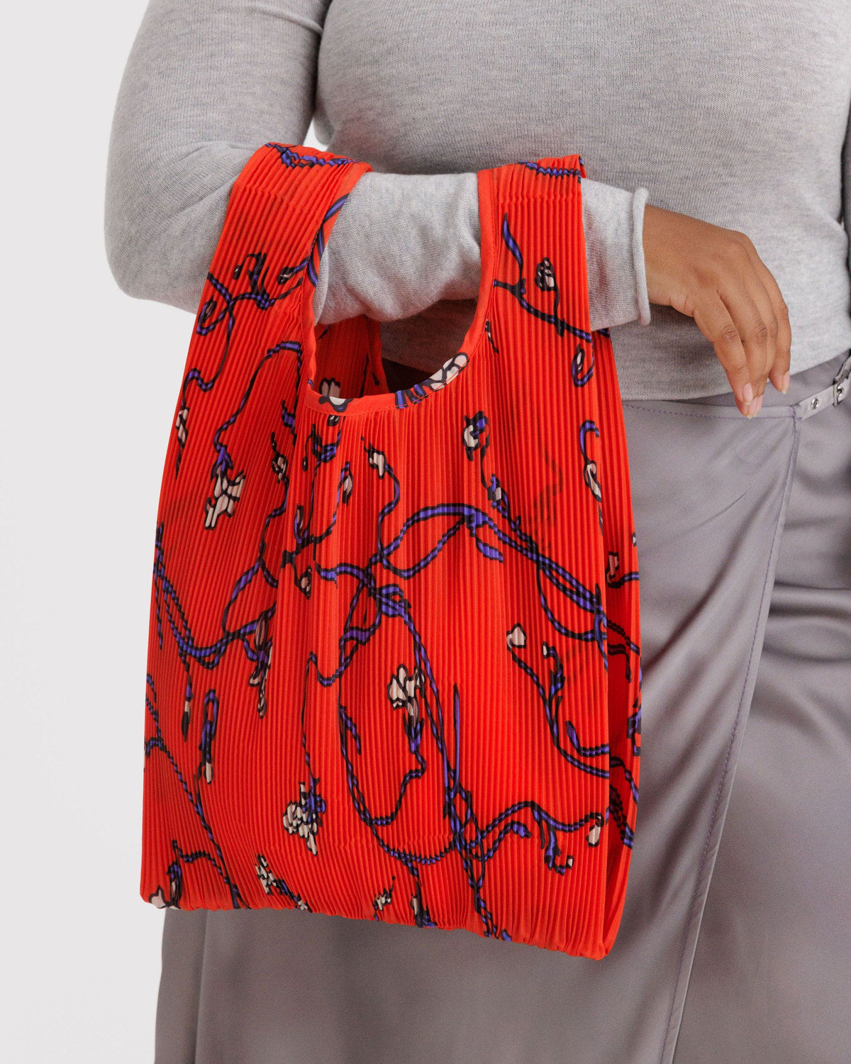 Pleated Baggu Red Snapdragon | Baggu Online Store
