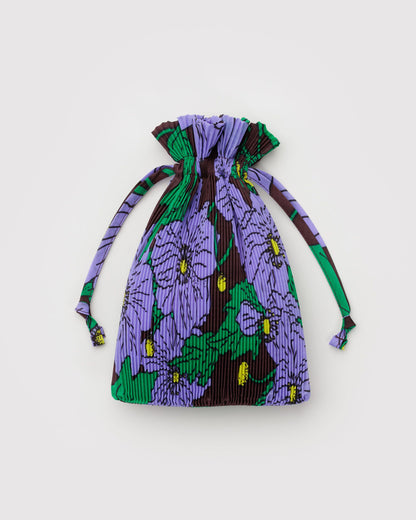 Pleated Baggu Maroon Poppy | Baggu Discount