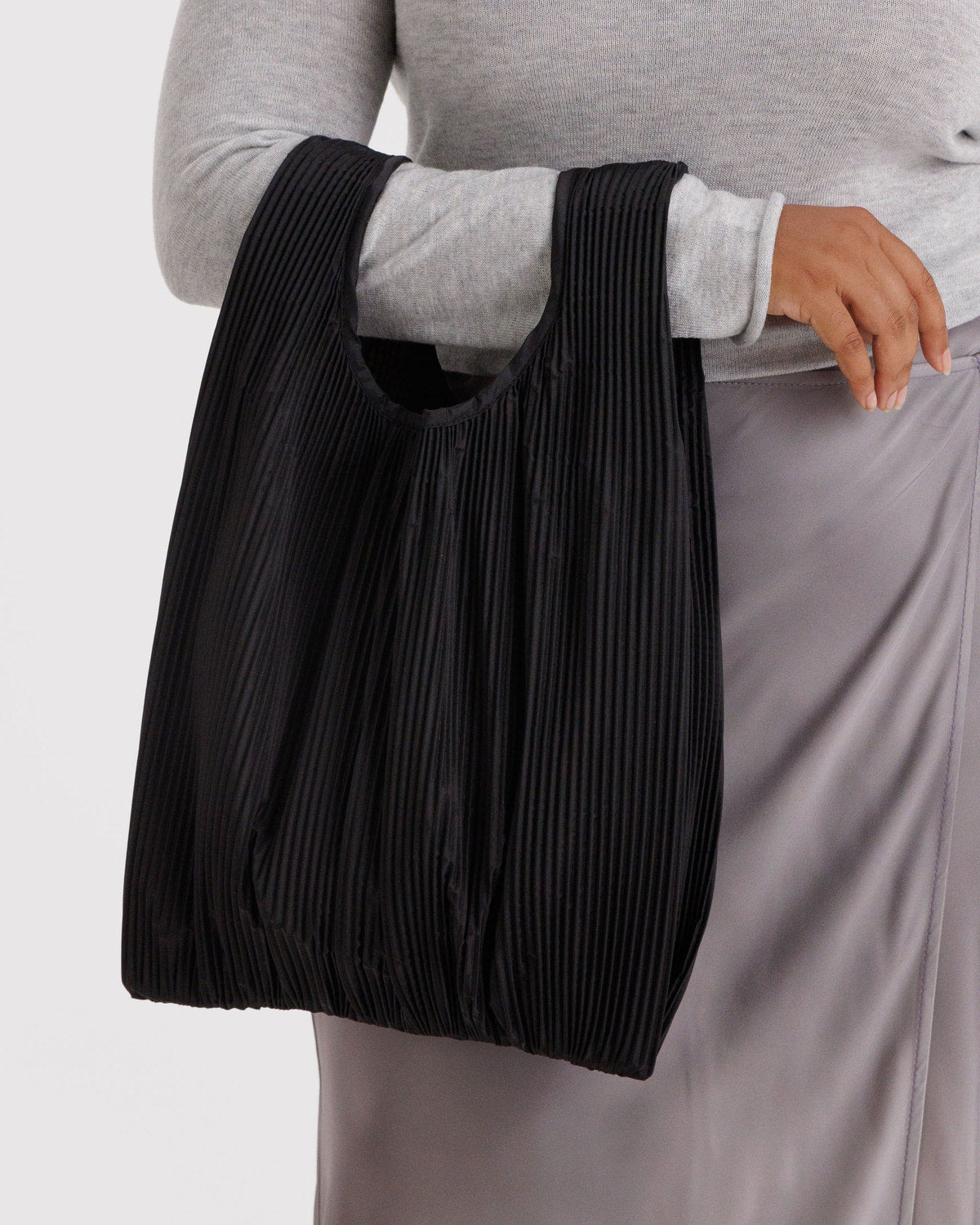 Pleated Baggu Black | Baggu On Sale