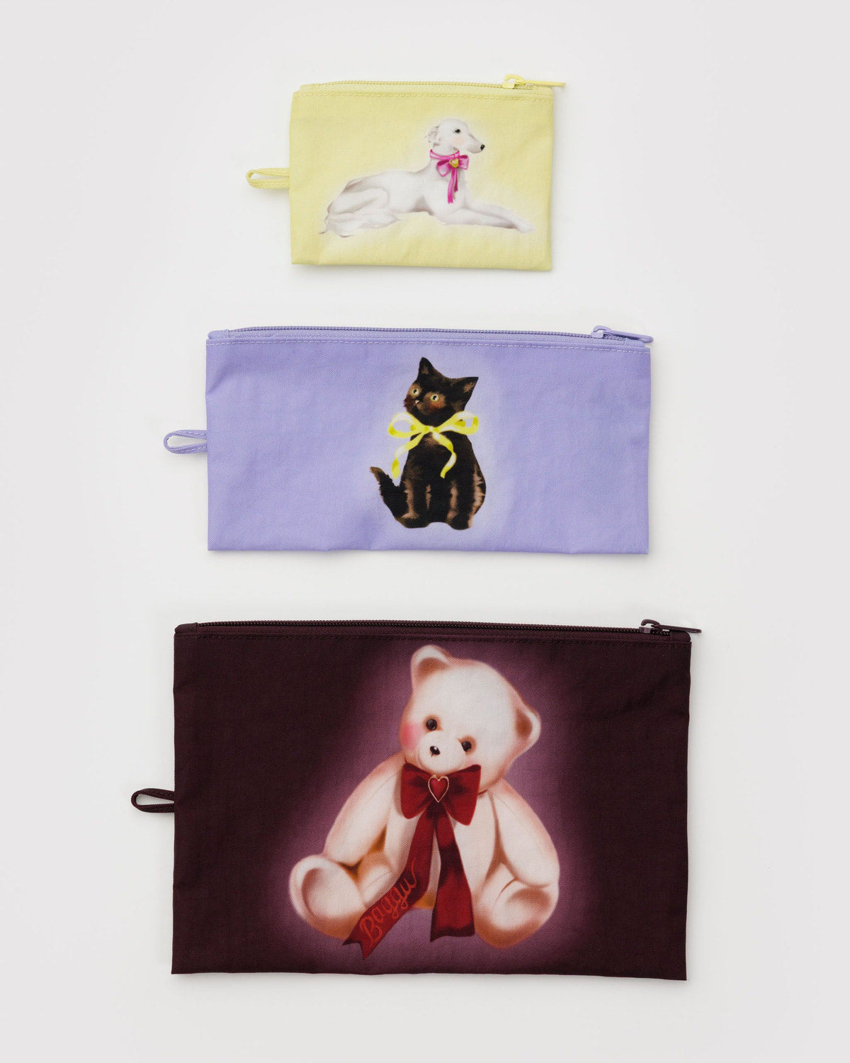 Flat Pouch Set Fancy Animals | Baggu Sale