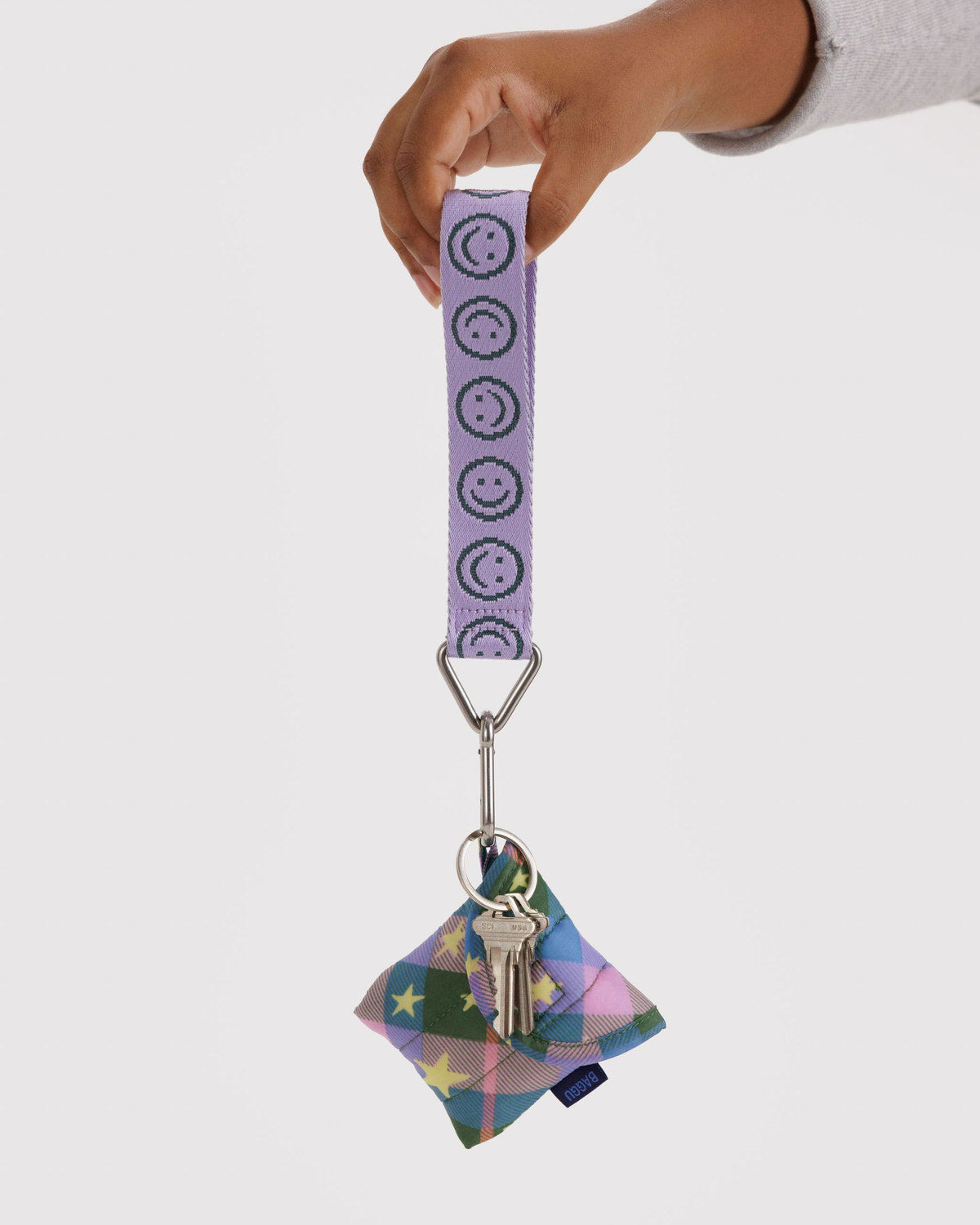Logo Keychain Lilac Happy | Baggu On Sale