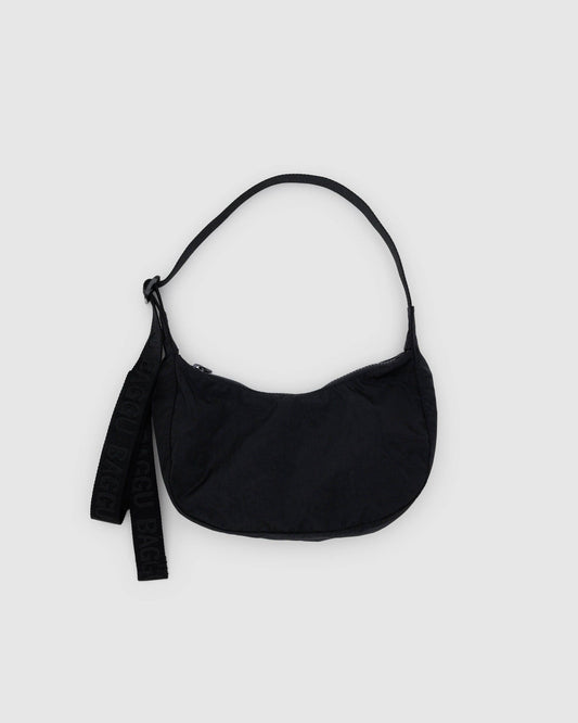 Small Nylon Crescent Bag Black | Baggu Sale