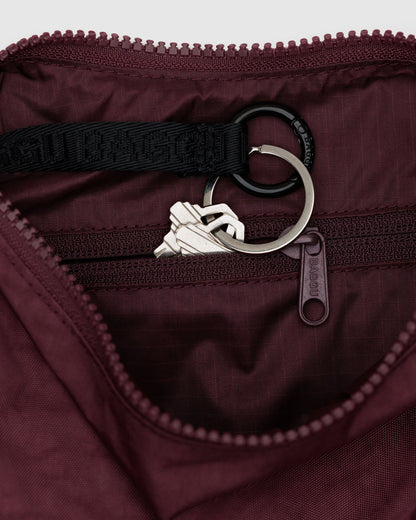 Small Nylon Crescent Bag Mahogany | Baggu Online